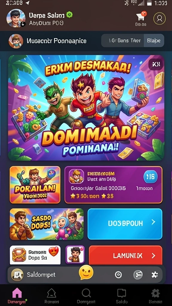 idrking - Tampilan antarmuka yang ramah pengguna.
