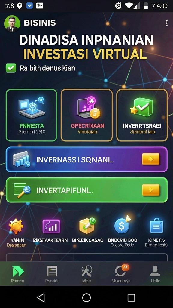 menara4d - Tampilan awal permainan yang menarik dan intuitif.
